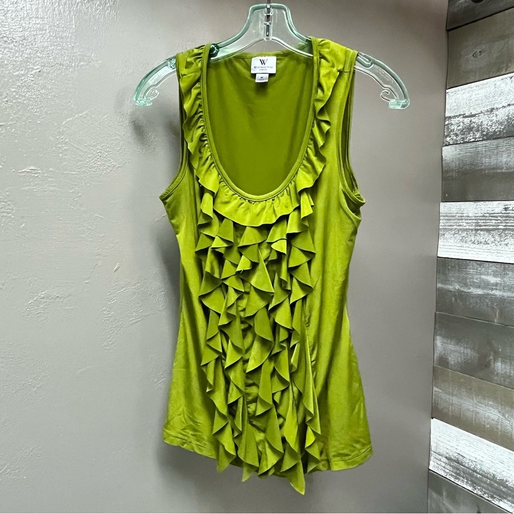 Worthington | Green Sleeveless Blouse